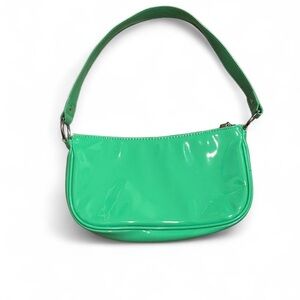 H&M Glossy Green Shoulder Bag